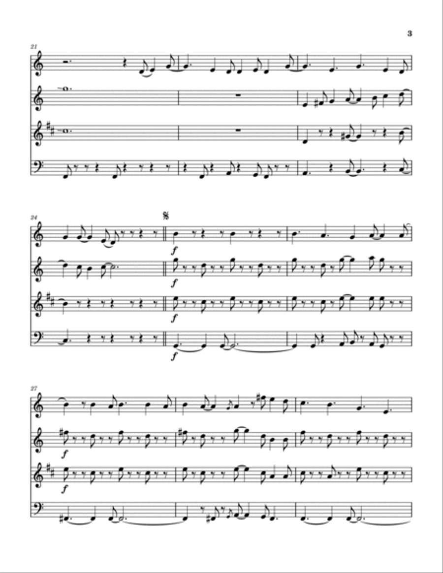 Christmas Time With You Woodwind Quartet scores gallery preview page 4