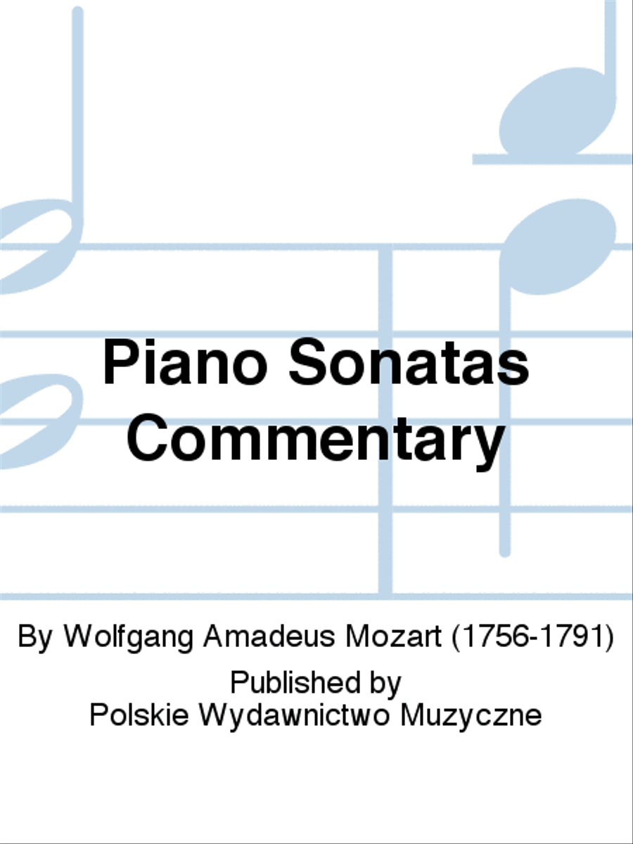 Piano Sonatas Commentary