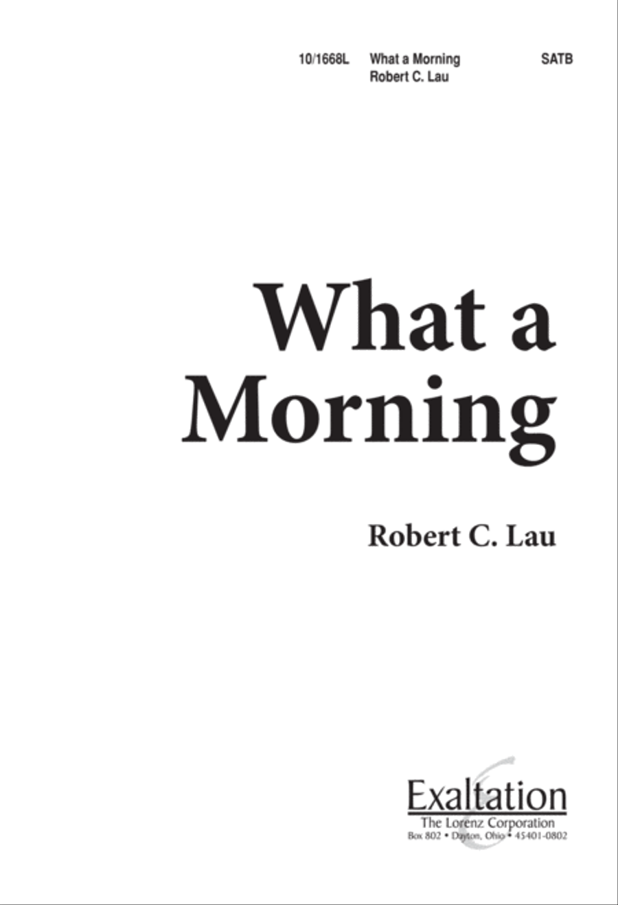 What a Morning 4-Part scores gallery preview page 1