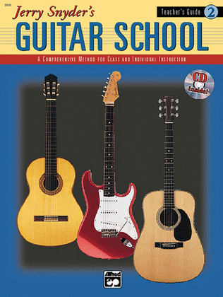 Book cover for Jerry Snyder's Guitar School, Teacher's Guide, Book 2