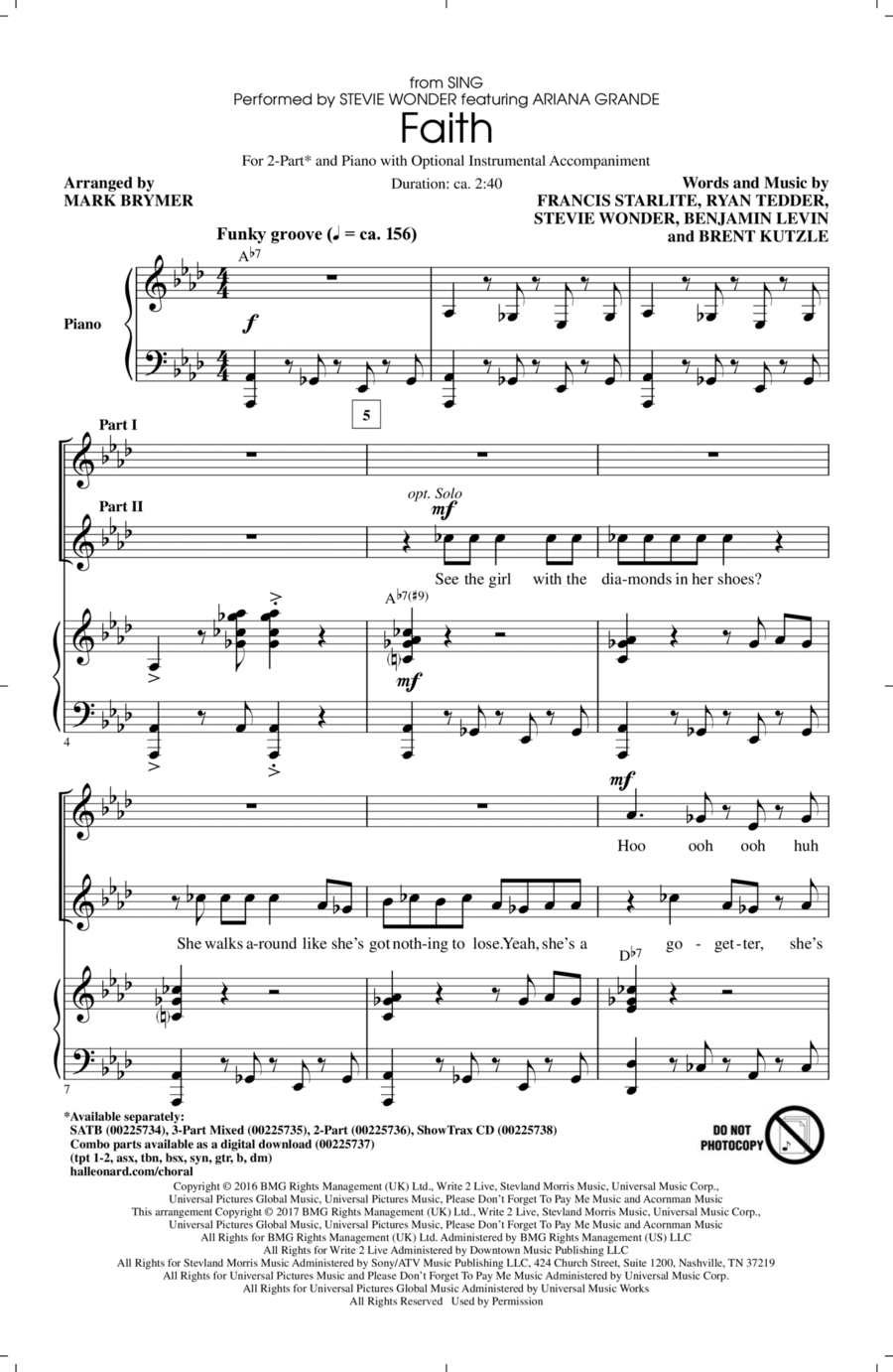 Faith 2-Part scores gallery preview page 1