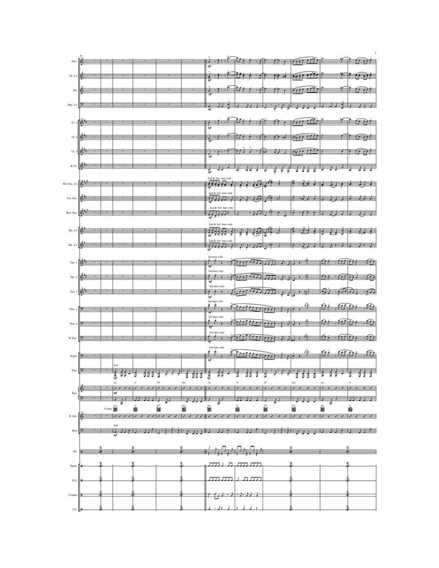 Strictly Come Dancing Concert Band scores gallery preview page 5