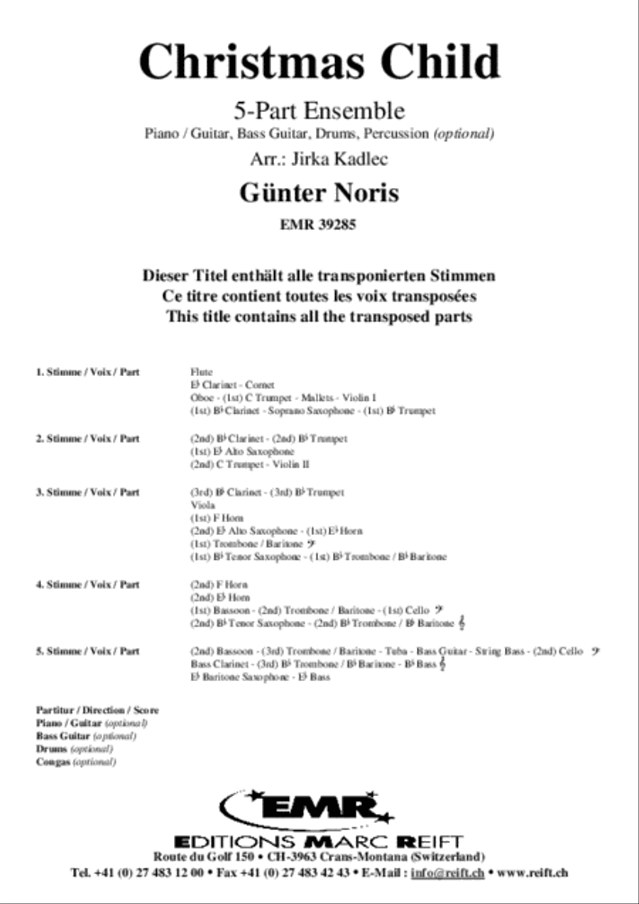 Christmas Child Christmas Child Concert Band scores gallery preview page 2