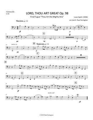 "Thou Art the Mighty One" arr. for Orchestra from Opening Chorus & Final Fugue by Louis Spohr