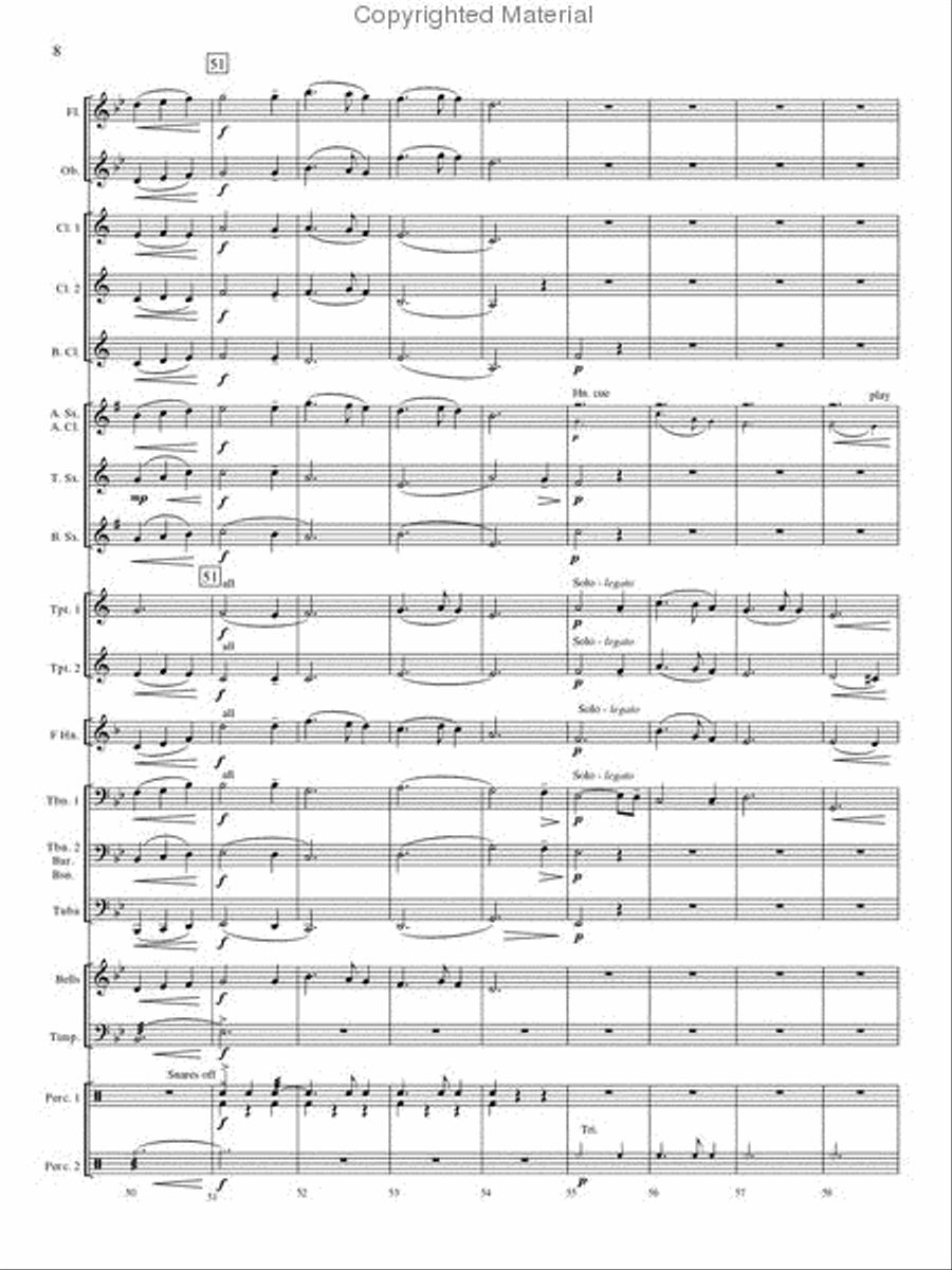 Christmas Bells and Brass Concert Band scores gallery preview page 8