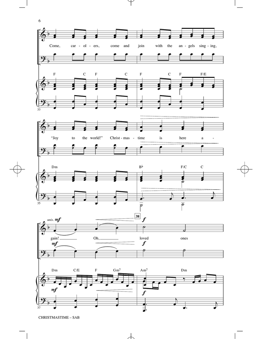 Christmastime (arr. Joseph M. Martin) 3-Part scores gallery preview page 5