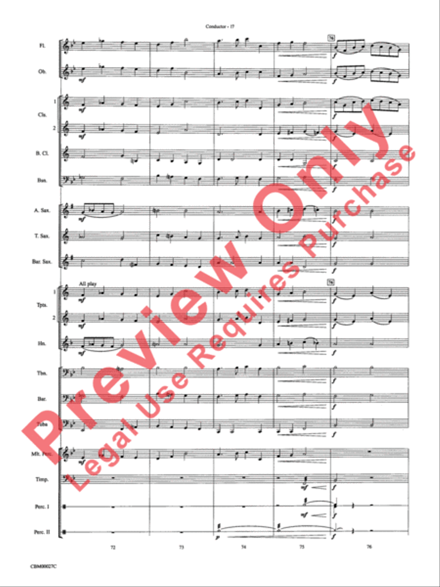 How the Grinch Stole Christmas Concert Band scores gallery preview page 20