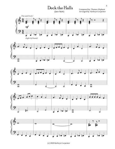 A Happy, Jazzy, Classy Christmas (Intermediate Piano) Book (Collection) image number null