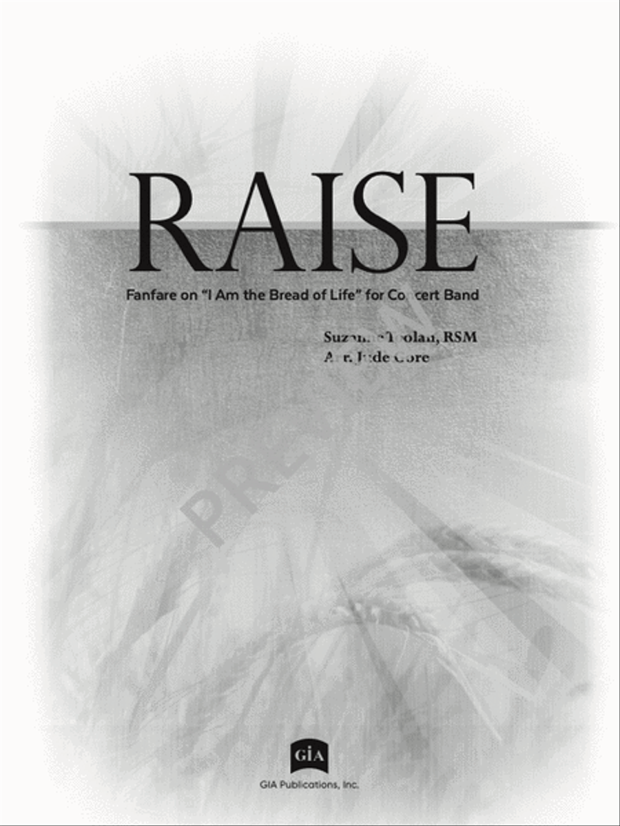 Raise - Full Score and Parts Set of Parts scores gallery preview page 3