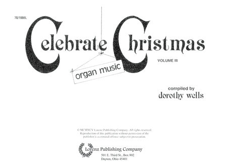 Celebrate Christmas, Vol. 3