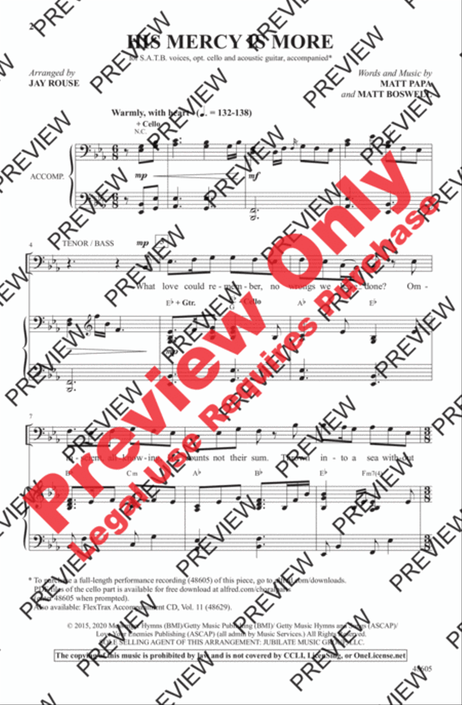 His Mercy Is More 4-Part scores gallery preview page 2