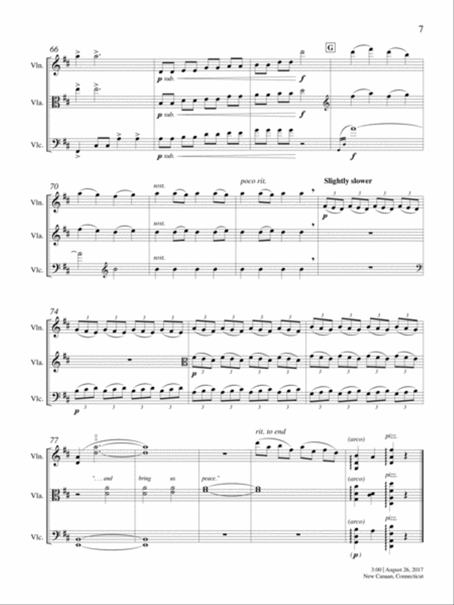 Let Us Break Bread Together String Trio scores gallery preview page 5