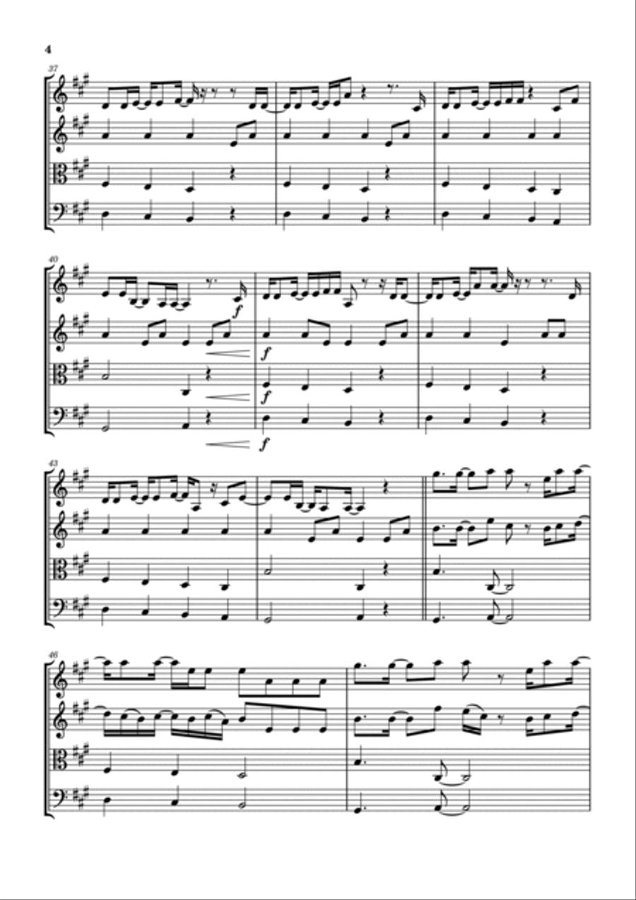 Never In This House String Quartet scores gallery preview page 5
