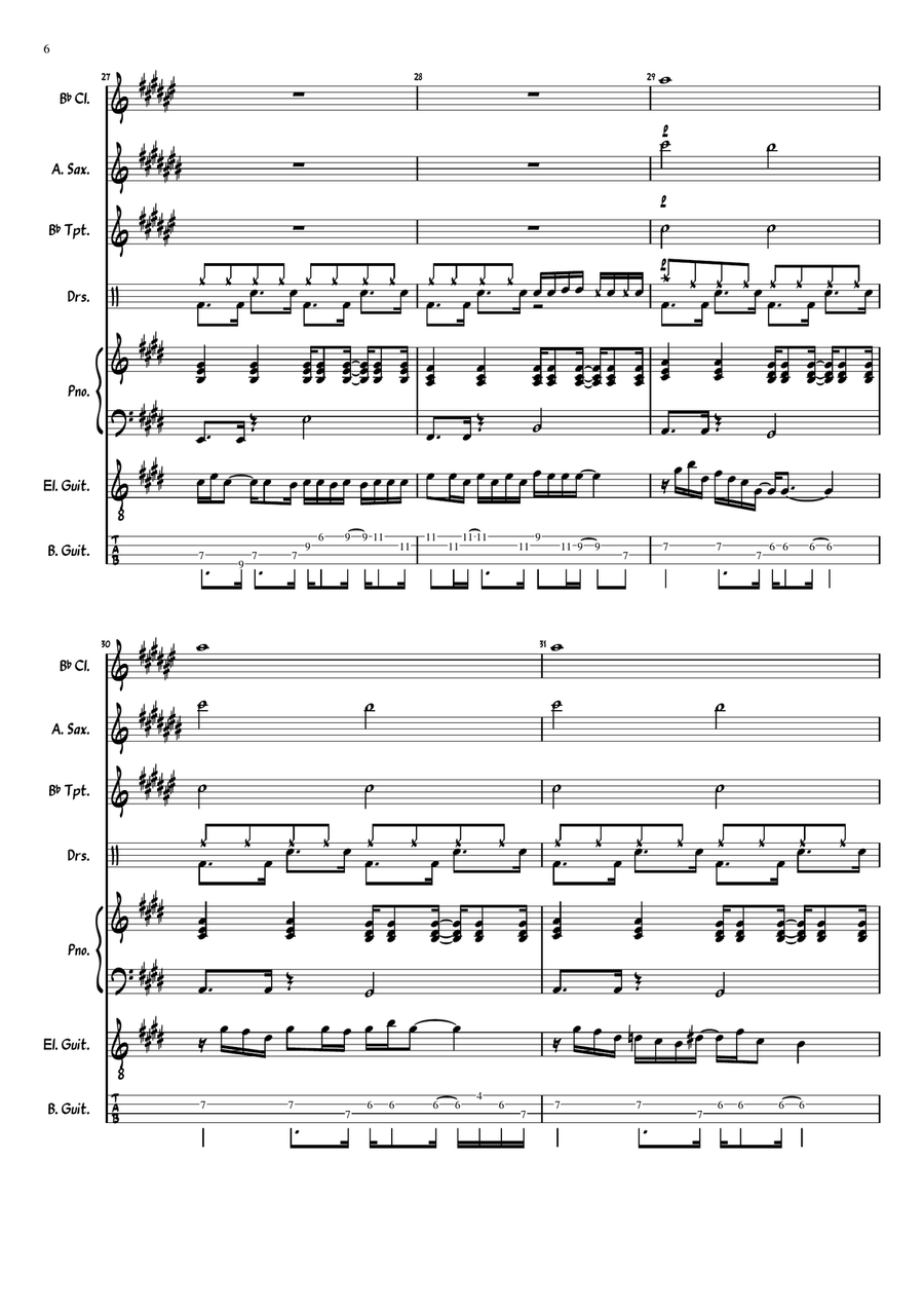 Peaches En Regalia Jazz Ensemble scores gallery preview page 6