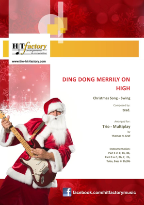 Book cover for Ding dong merrily on high - Swing - Trio - Multiplay