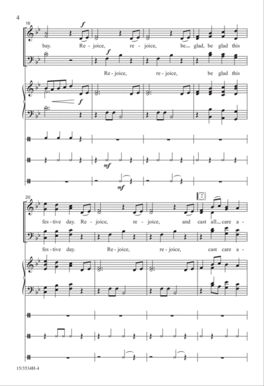 Be Glad This Festive Day Be Glad This Festive Day 4-Part scores gallery preview page 4