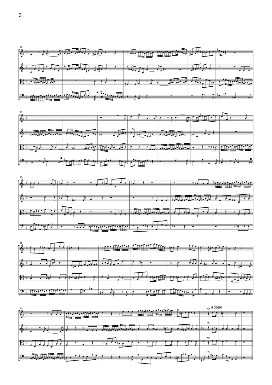 Mozart Requiem K.626 (arranged by Lichtenthal), all mvts., for string quartet, CM020 String Quartet scores gallery preview page 3