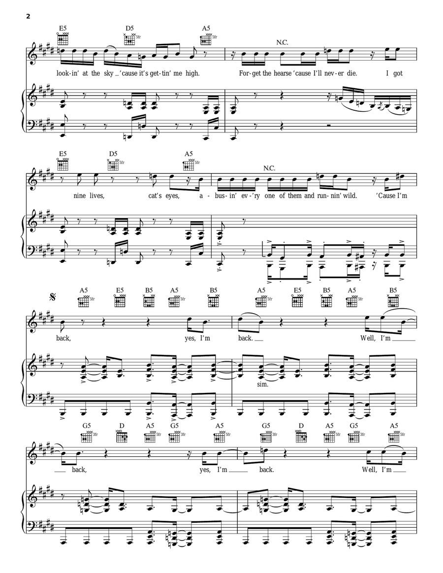 Back In Black Acoustic Guitar scores gallery preview page 2