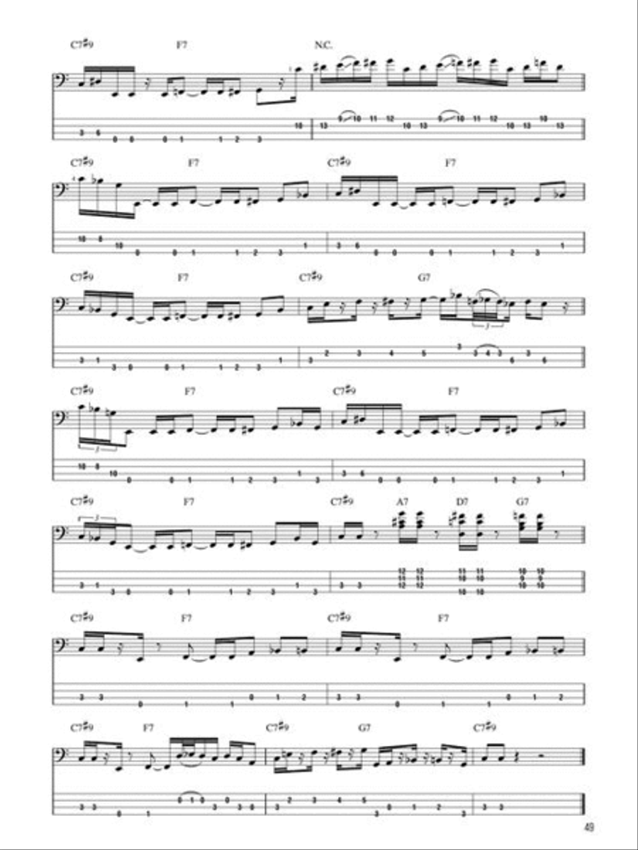 Funk/Jazz Bass Collection / Songbook scores gallery preview page 7