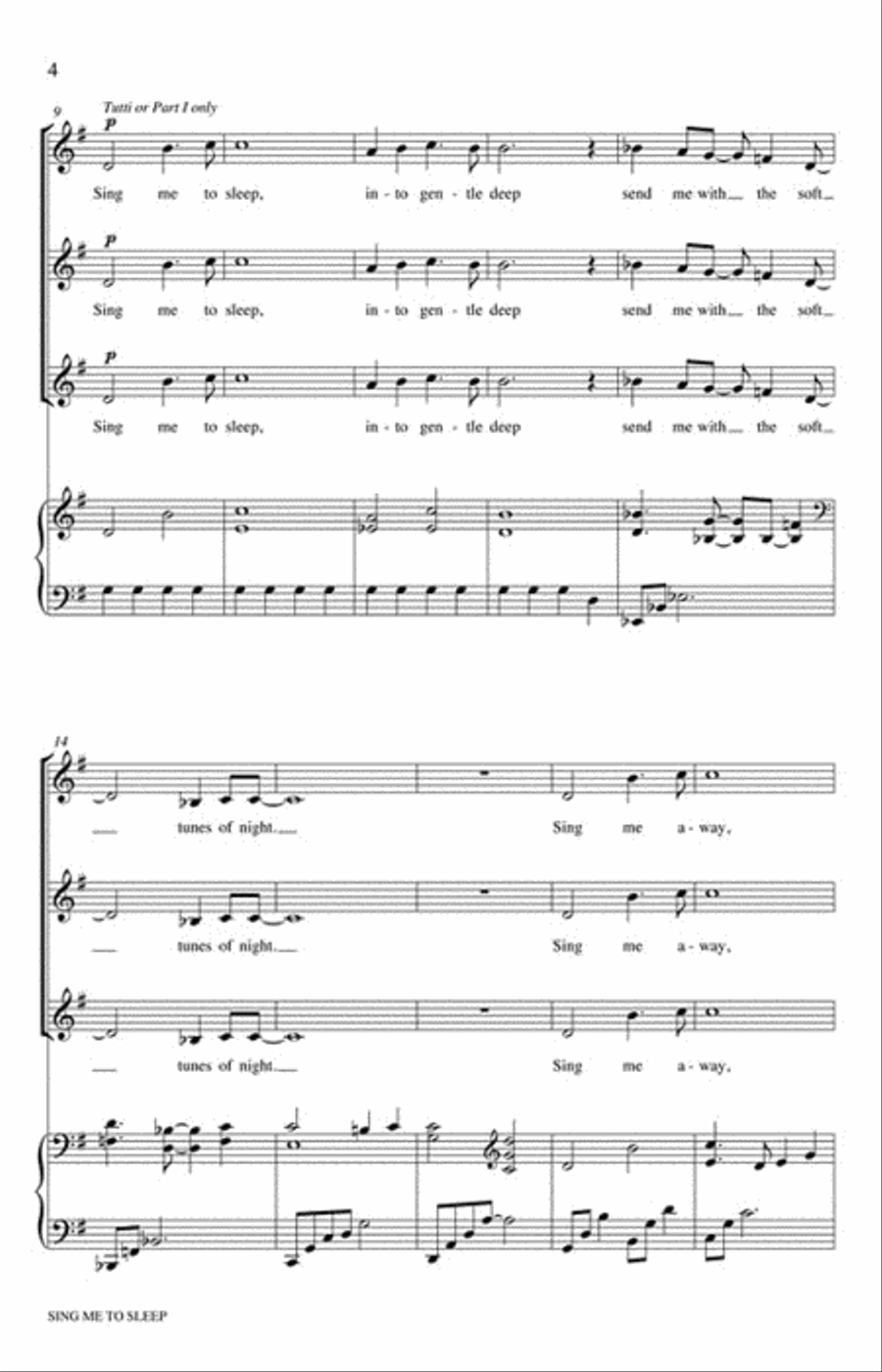 Sing Me to Sleep SSA scores gallery preview page 3