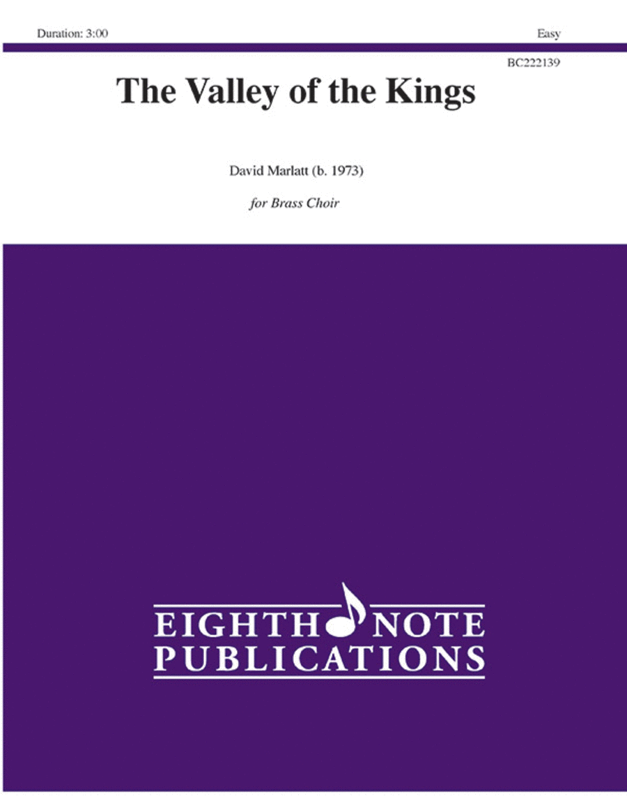 The Valley of the Kings The Valley of the Kings Small Ensemble scores gallery preview page 1