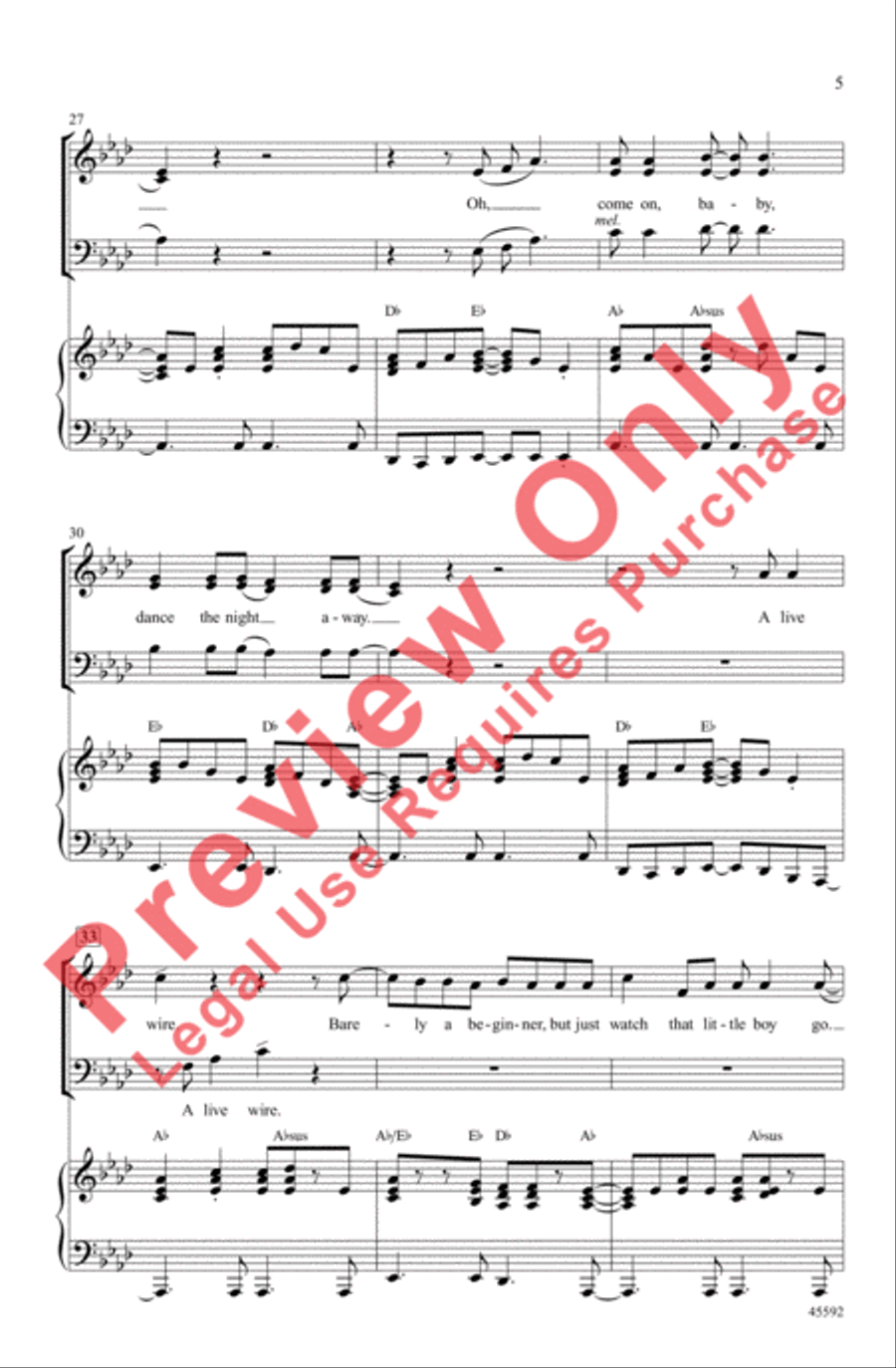 Dance the Night Away Dance the Night Away 3-Part scores gallery preview page 5
