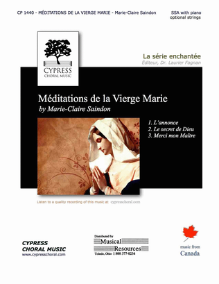 Book cover for Meditations de la Vierge Marie
