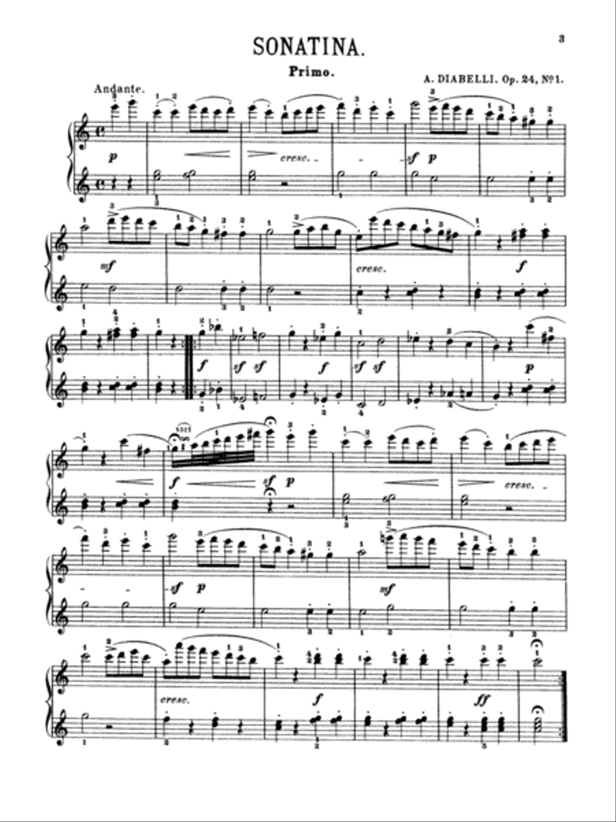 Sonatinas, Op. 24, 54, 58, 60