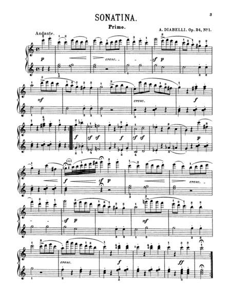 Sonatinas, Op. 24, 54, 58, 60