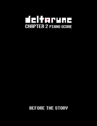 Book cover for Before the Story (DELTARUNE Chapter 2 - Piano Sheet Music)