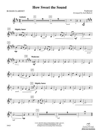 How Sweet the Sound: B-flat Bass Clarinet