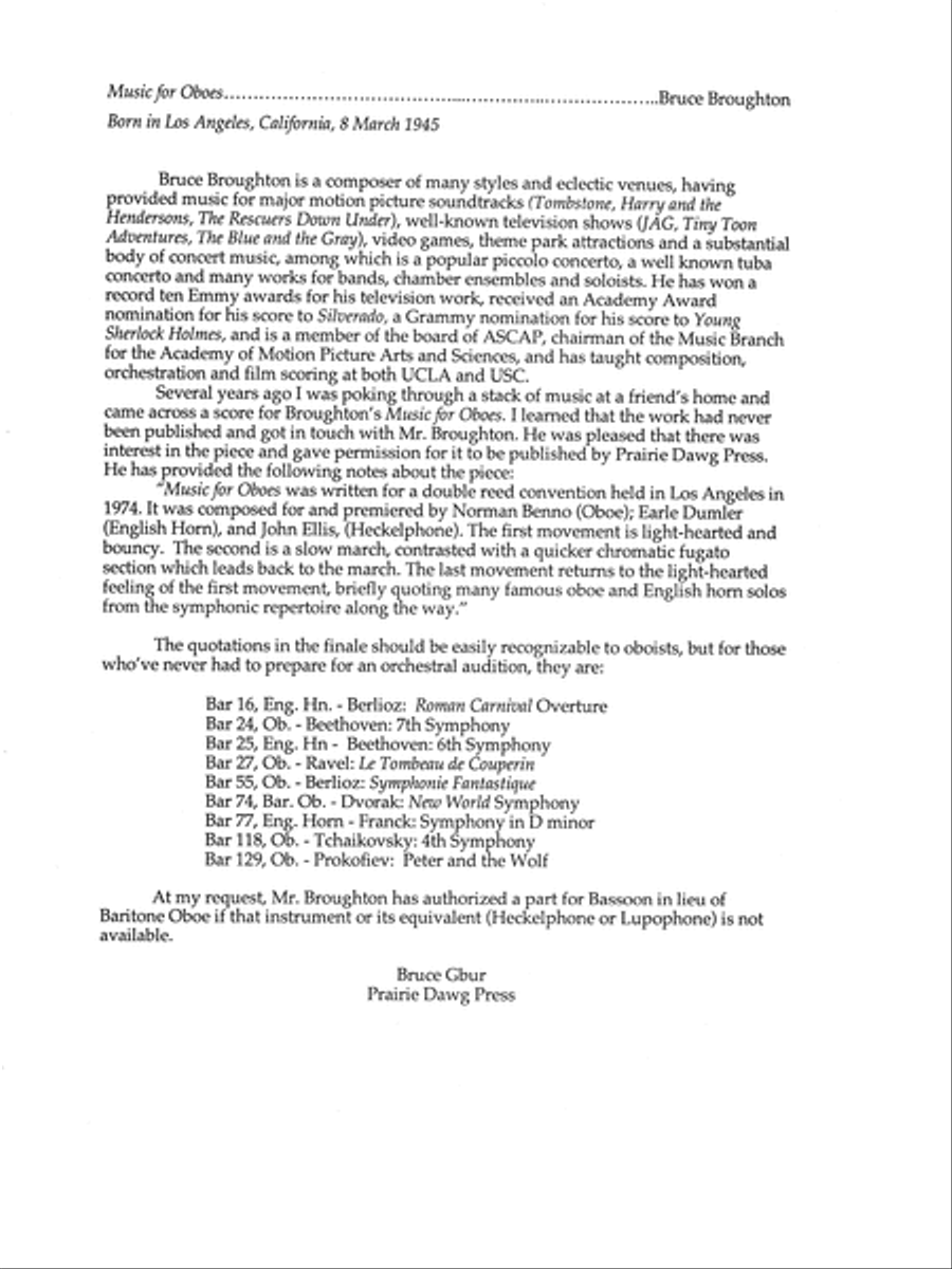 Music for Oboes Music for Oboes English Horn scores gallery preview page 2