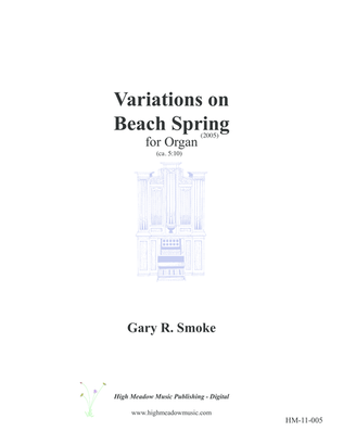 Book cover for Variations on 'Beach Spring'