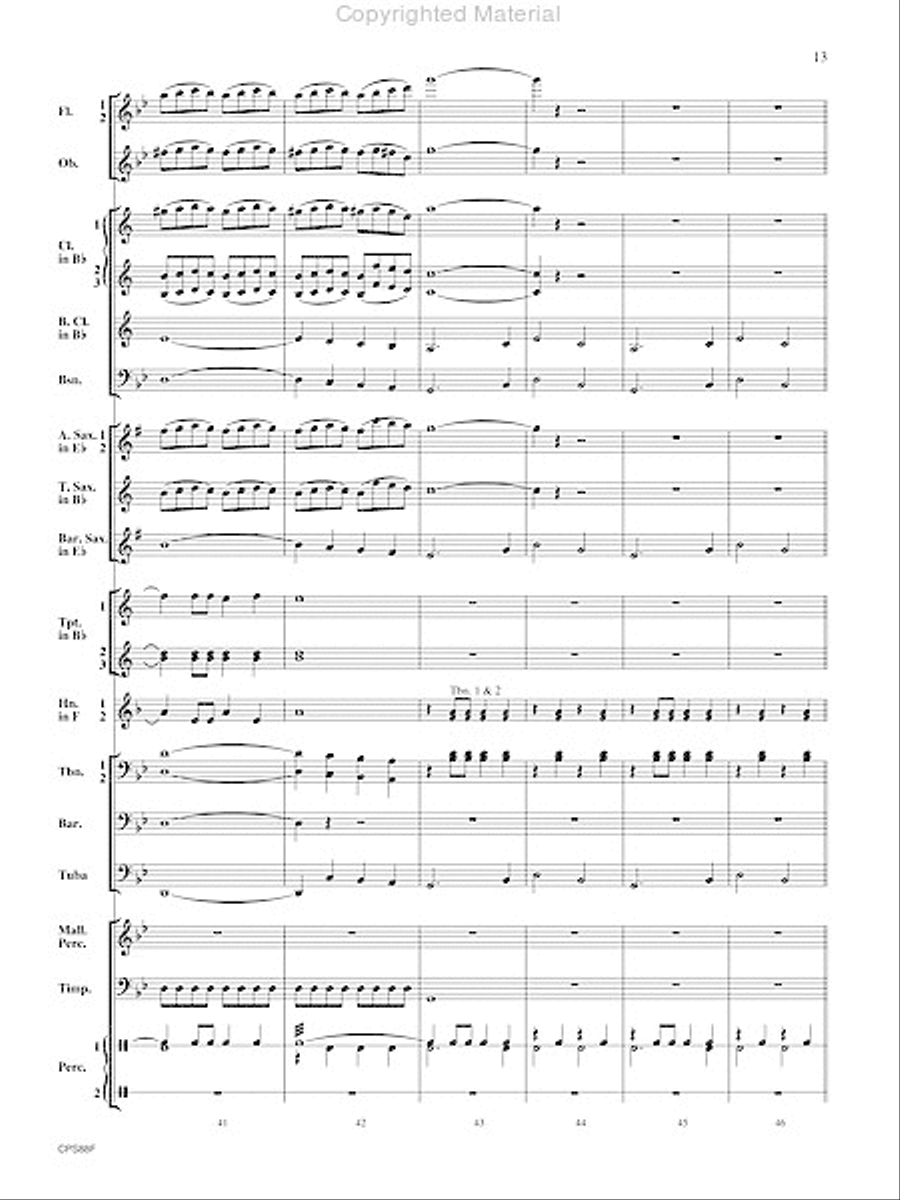 El Palomino Noble El Palomino Noble Concert Band scores gallery preview page 14