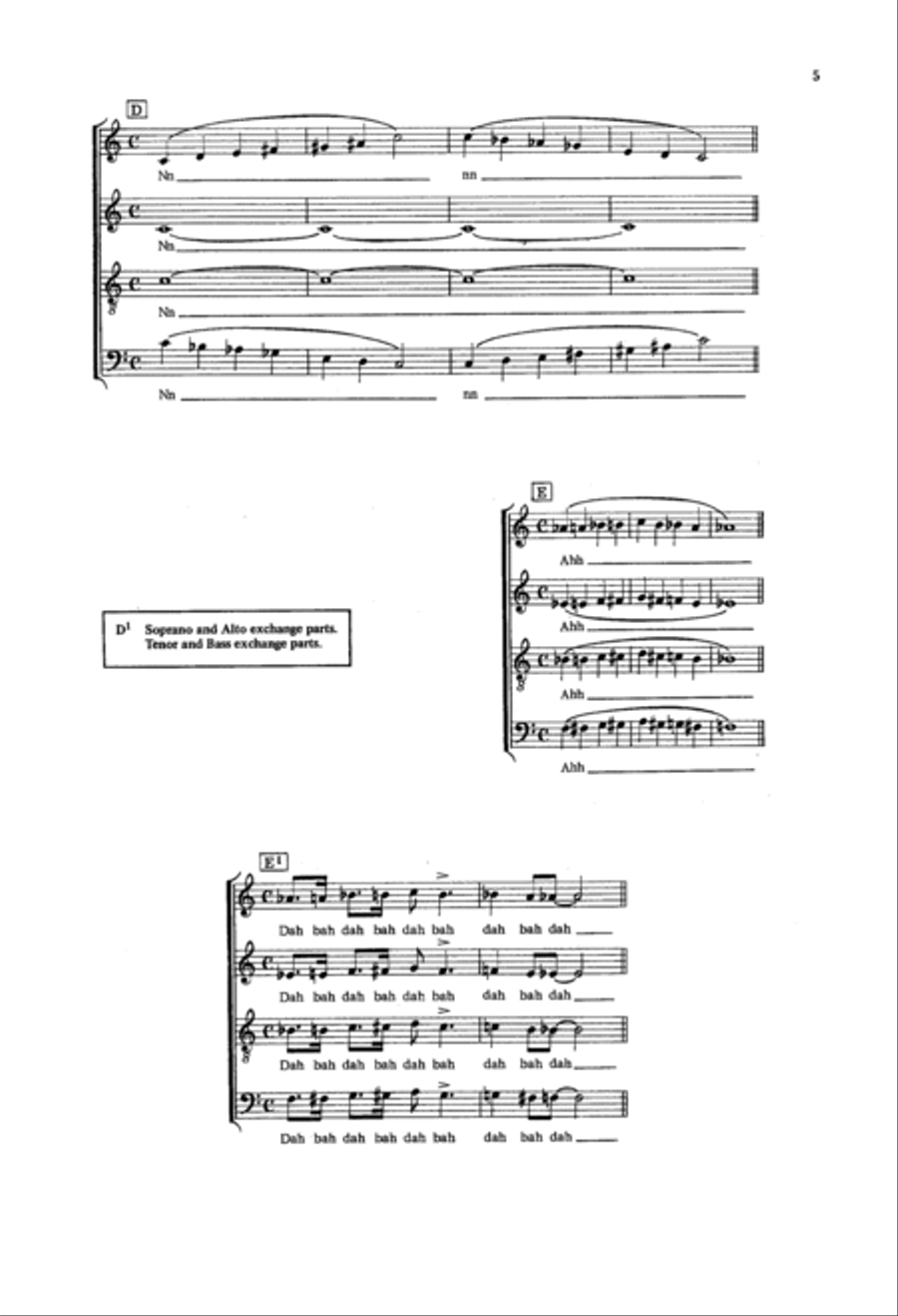 Jazz Choir Warm-Ups Jazz Choir Warm-Ups 4-Part scores gallery preview page 4