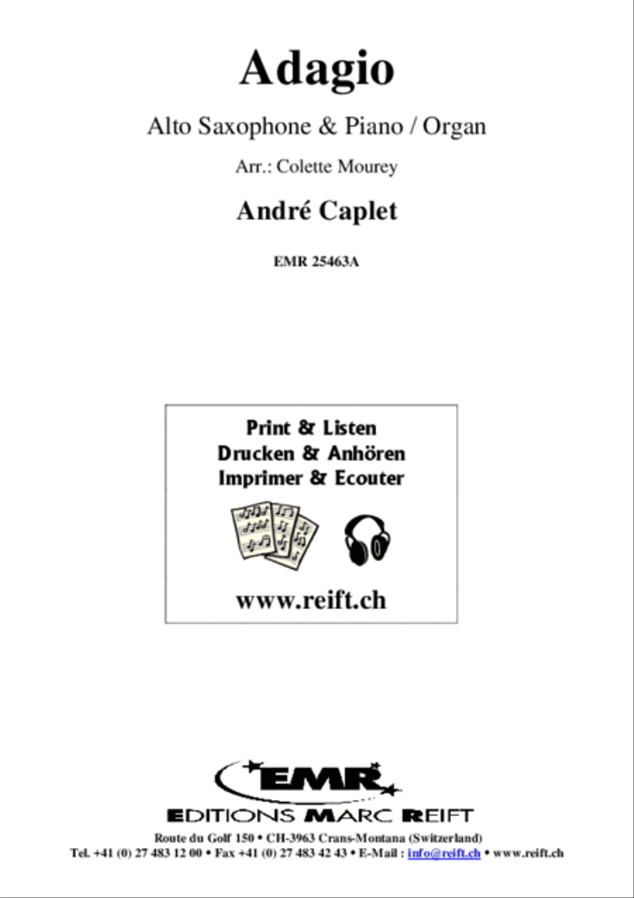 Adagio Alto Saxophone scores gallery preview page 2