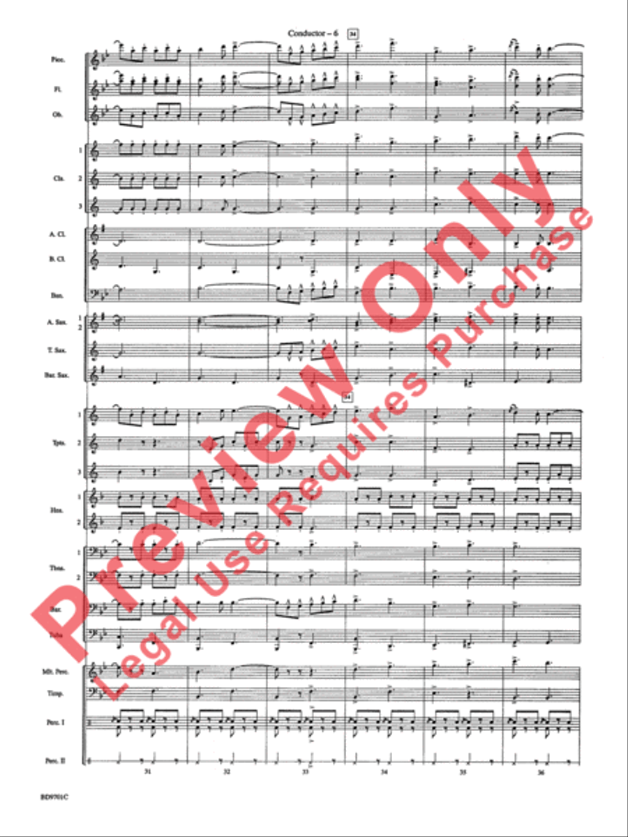 Semper Fidelis Concert Band scores gallery preview page 9