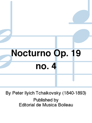 Book cover for Nocturno Op. 19 no. 4