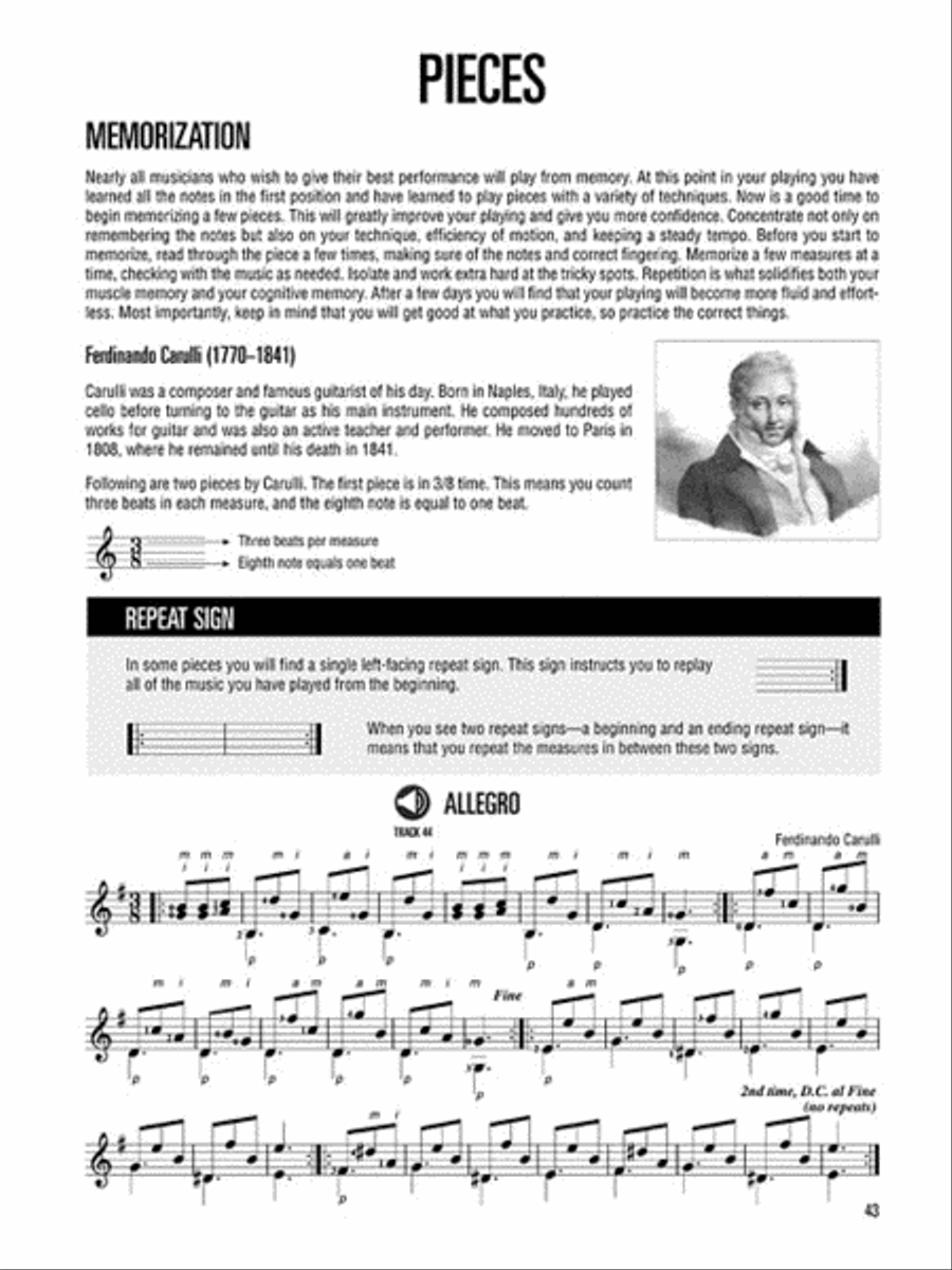 The Hal Leonard Classical Guitar Method Acoustic Guitar scores gallery preview page 6