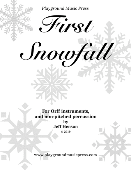 First Snowfall for Orff Instruments image number null