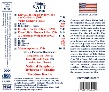 Walter Saul: Orchestral Works  Sheet Music