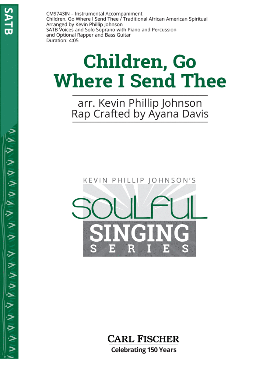 Children, Go Where I Send Thee Choir scores gallery preview page 1