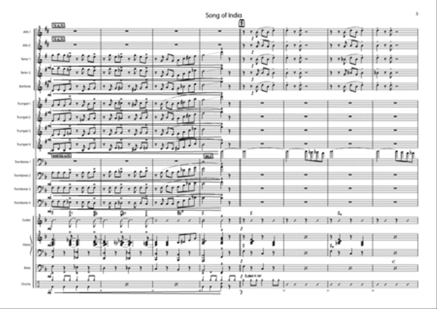Song Of India Song Of India Big Band scores gallery preview page 4