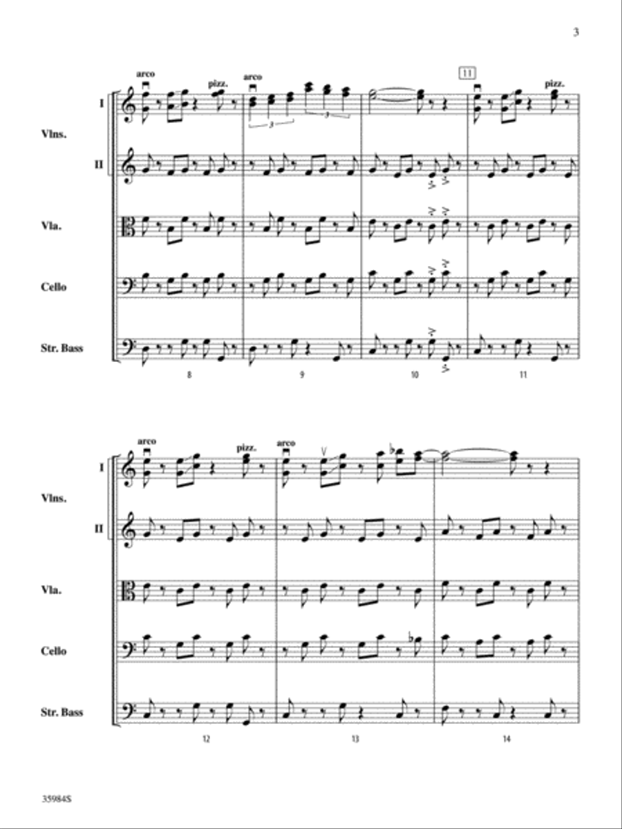 Coffee: Score Coffee: Score String Orchestra scores gallery preview page 3