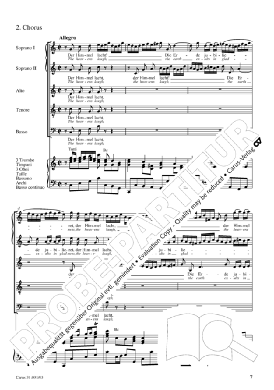 The heavens laugh, the earth exults in gladness (Der Himmel lacht! Die Erde jubilieret) STB scores gallery preview page 8