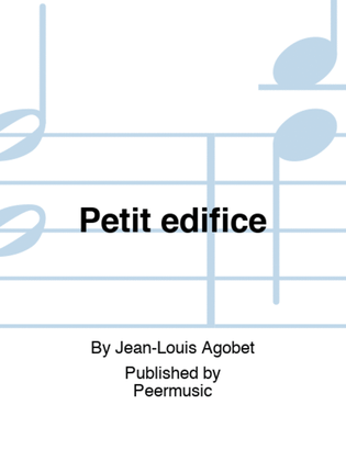 Book cover for Petit edifice