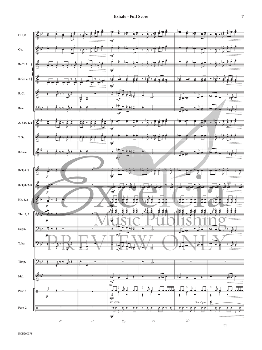 Exhale Concert Band scores gallery preview page 7