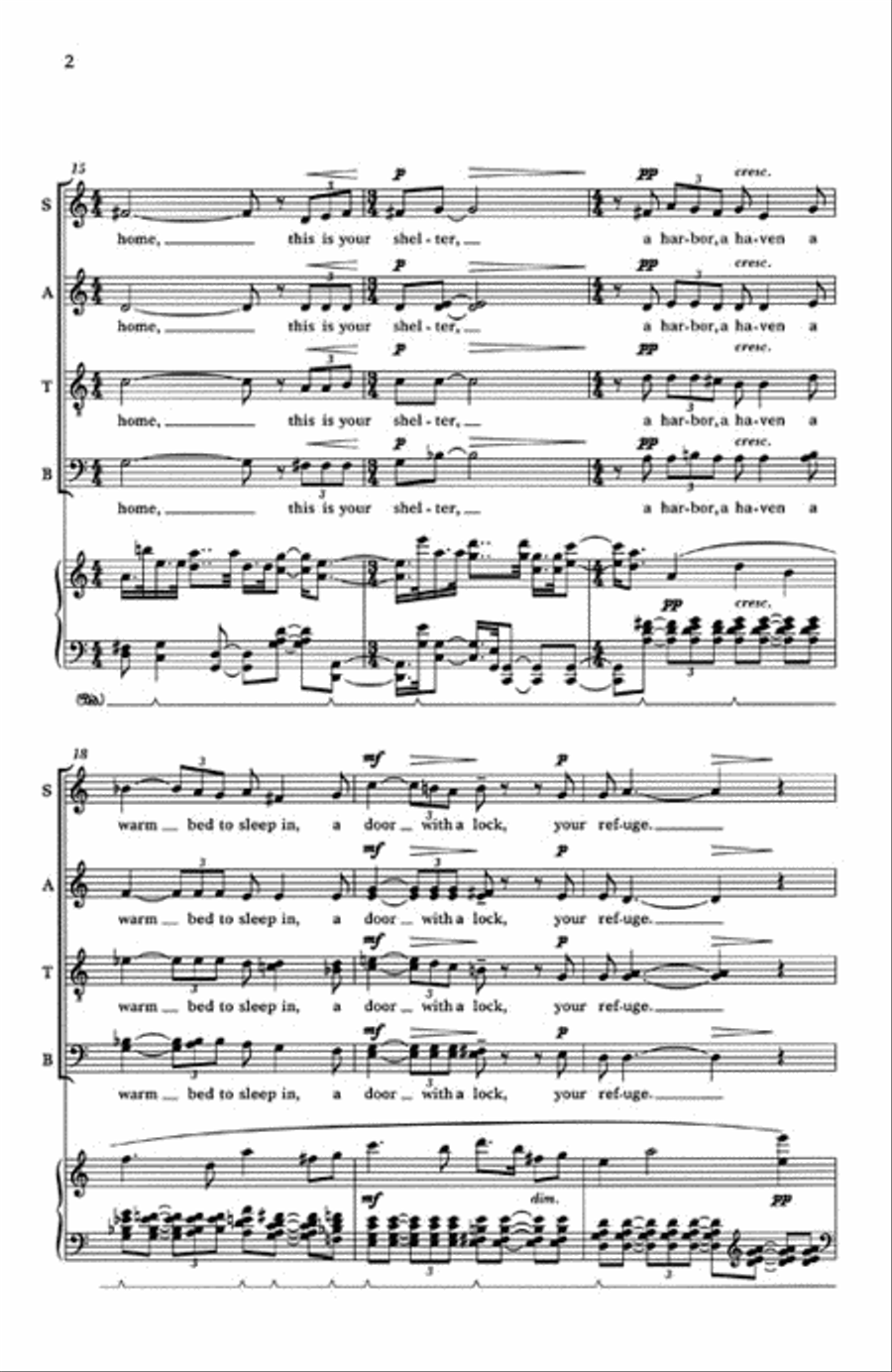 Choral Movements from Garden of Light 4-Part scores gallery preview page 3