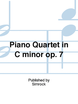 Piano Quartet in C minor op. 7