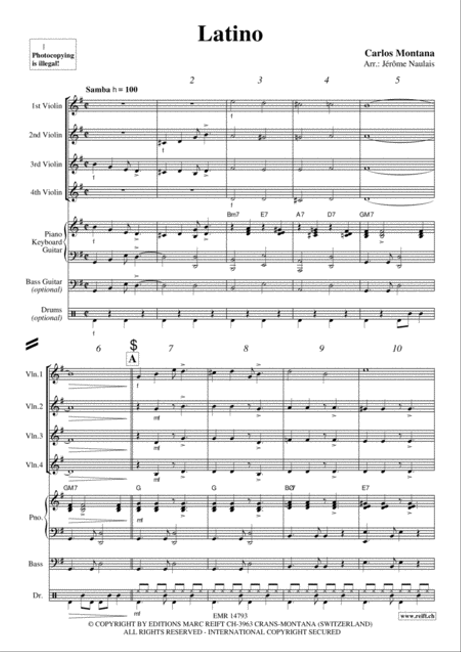 Latino Violin scores gallery preview page 3